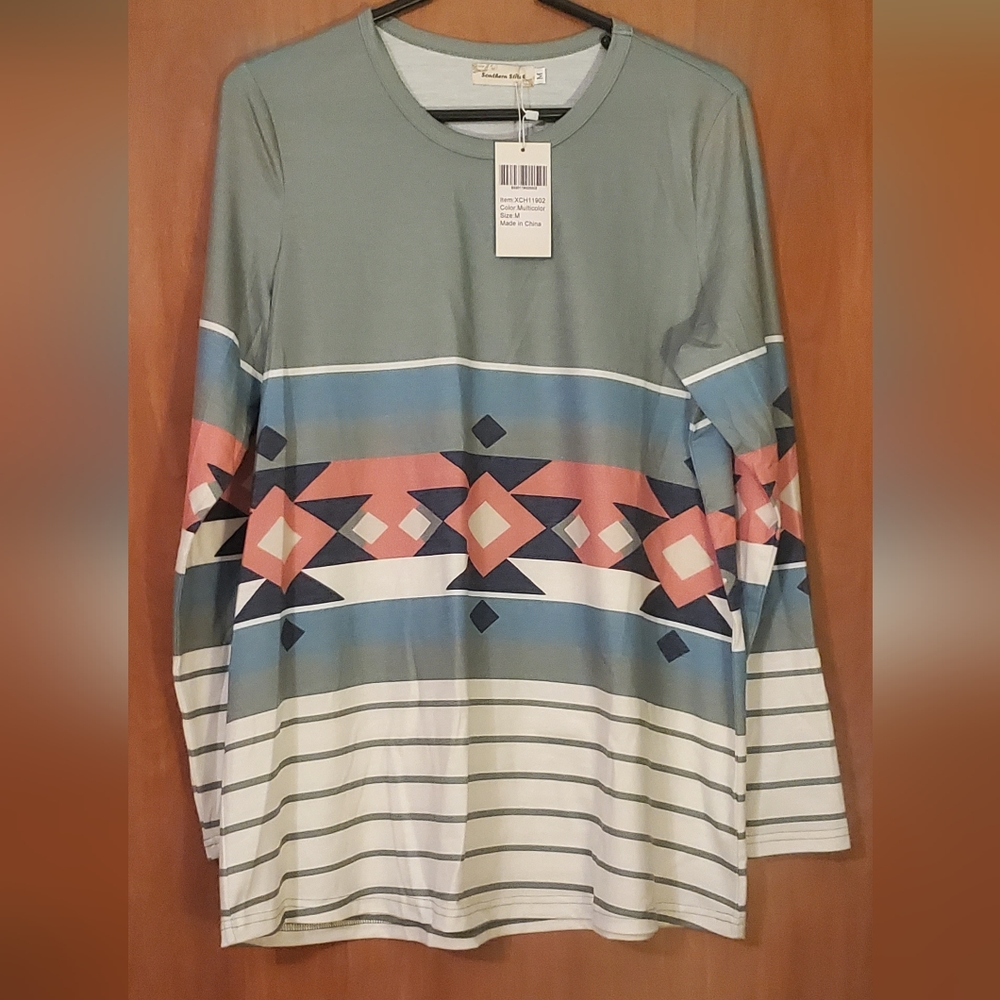 Southern Stitches Aztec Top